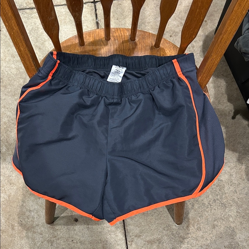 Athletic Works Dark Gray Athletic Shorts with Elastic Waist
